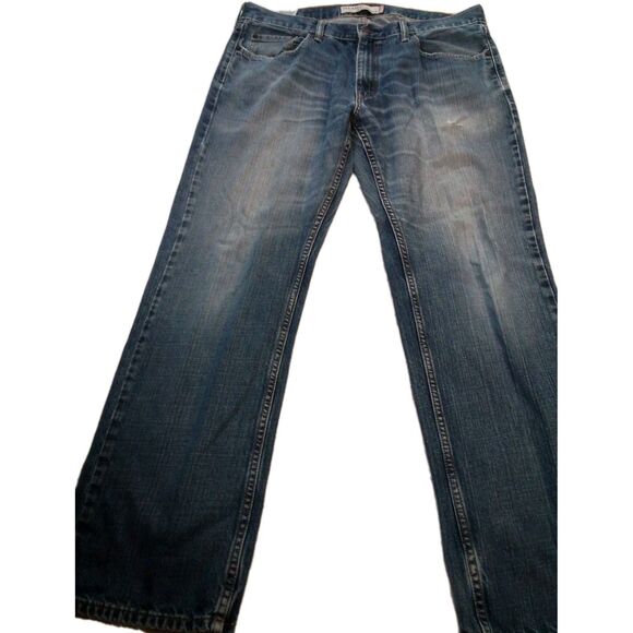 Men's Levi Denim Jeans Style 559 Relaxed Straight Size 36 X 32 Worn See Pics - Picture 14 of 16